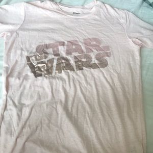 Pink Glitter Star Wars T-Shirt